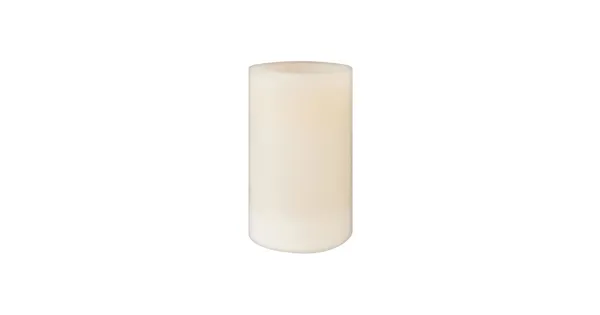 LED Kerze grau 14cm