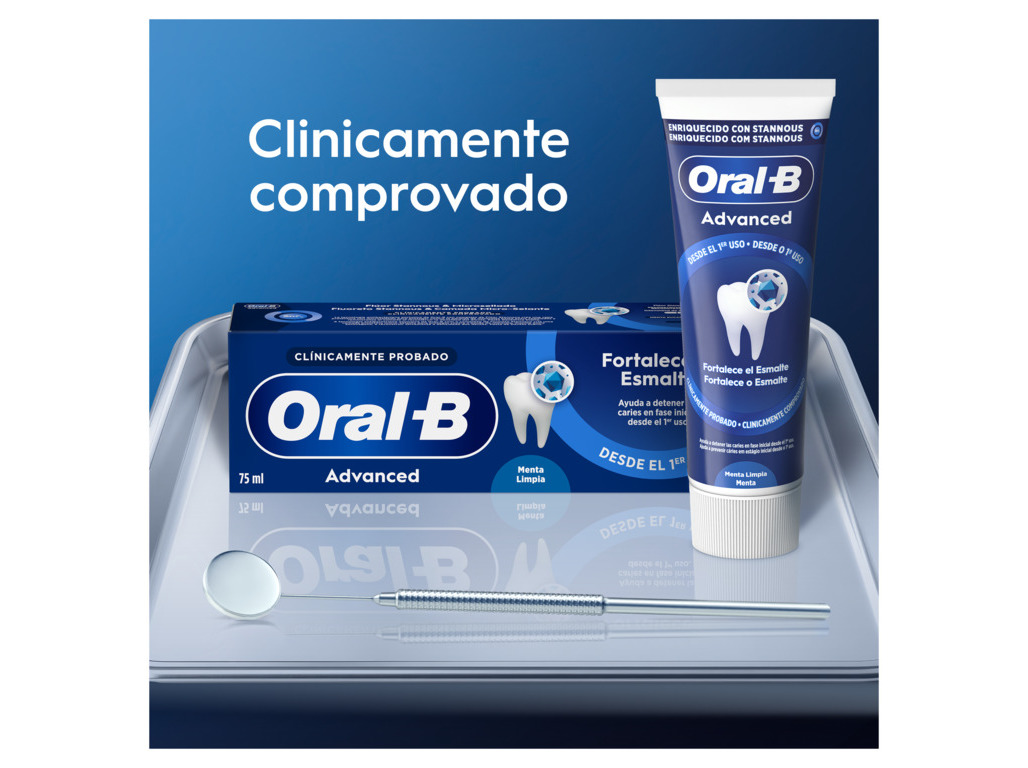 PASTA DENTIFRICA ORAL B ADVANCED ESMALTE MENTA 75ML