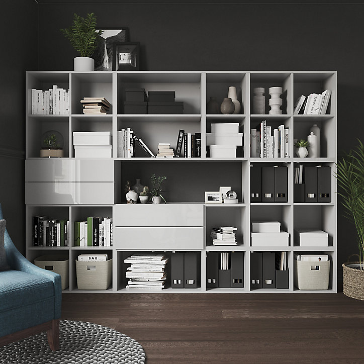 Croisillon pour étagère blanc GoodHome Atomia H. 71,4 x L. 71,4 x P. 33,2 cm