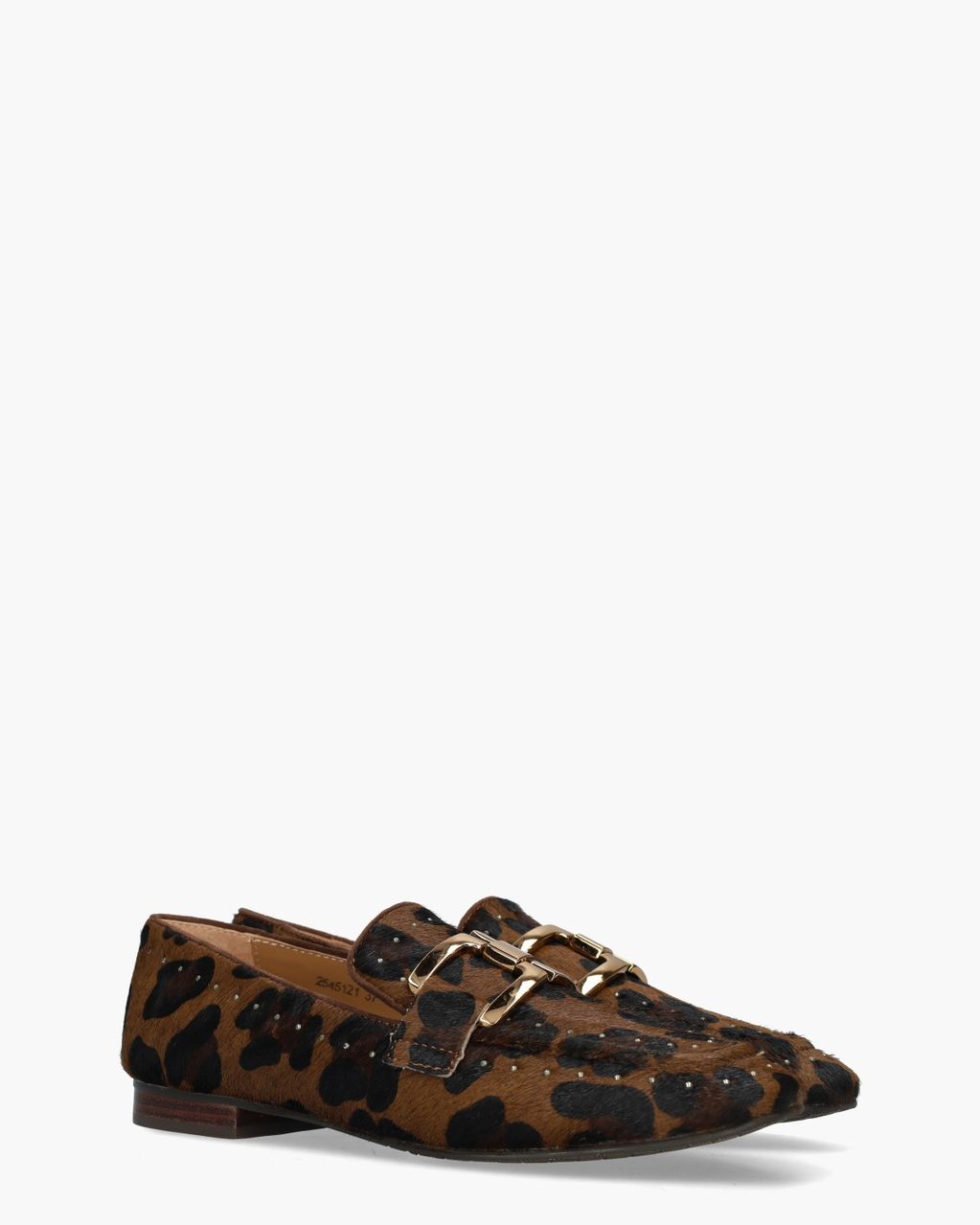 Di Lauro Catrina Bruin/Zwart Damesloafers