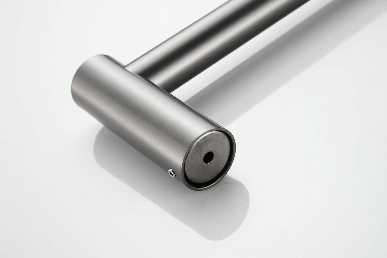 Saniclear Iron doucheset met thermostatische kraan, handdouche en glijstang verouderd ijzer - gunmetal
