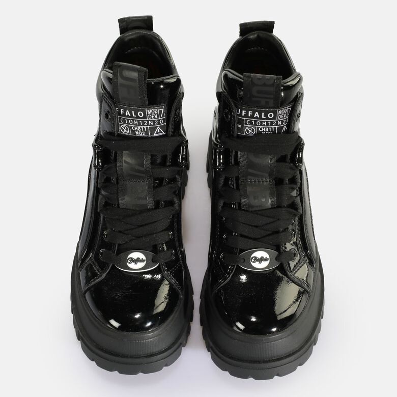 Aspha NC MID Laceup Bottines vegan, noir