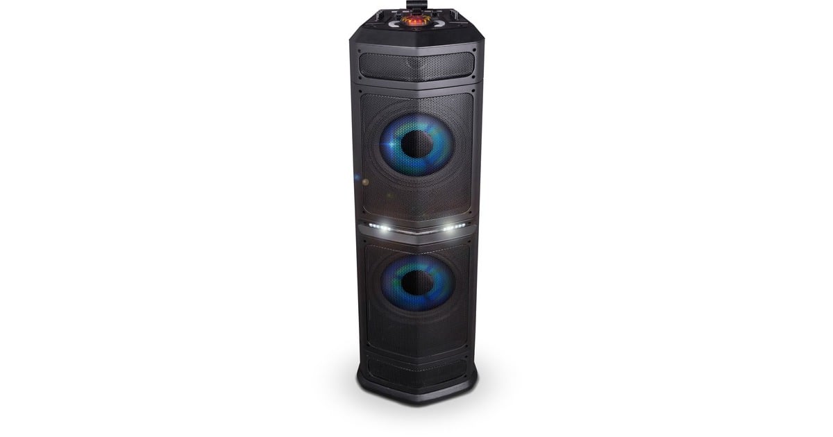 NoondayDJ Party Tower XXL Slim luidspreker  (Zwart, Bluetooth)