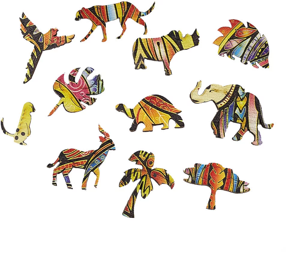 LE LION MAJESTUEUX - PUZZLE EN BOIS