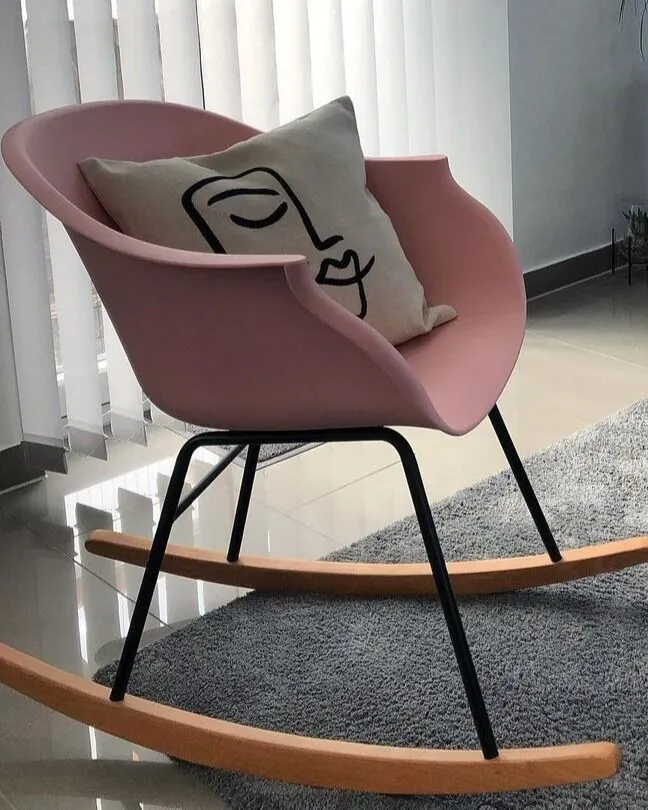 Schommelstoel HARMONY Synthetisch materiaal Roze
