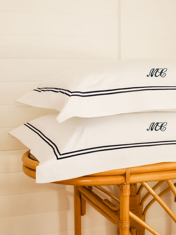 Conjunto de 2 fronhas personalizáveis - Azul Marinho