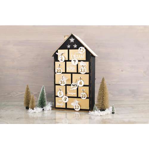 Rayher Adventskalenderhaus, Holzbausatz