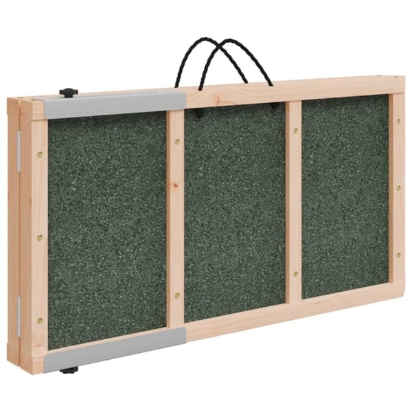 vidaXL Hunderampe grå 120x30 cm heltre gran