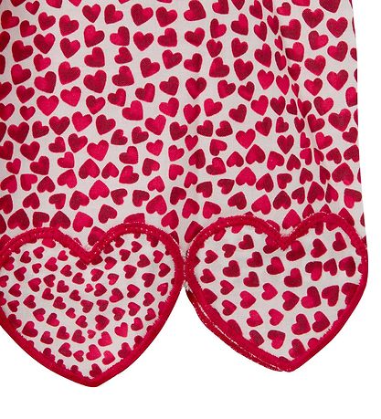 Stella McCartney Kids Kleid - Weiß/Rot m. Herzen