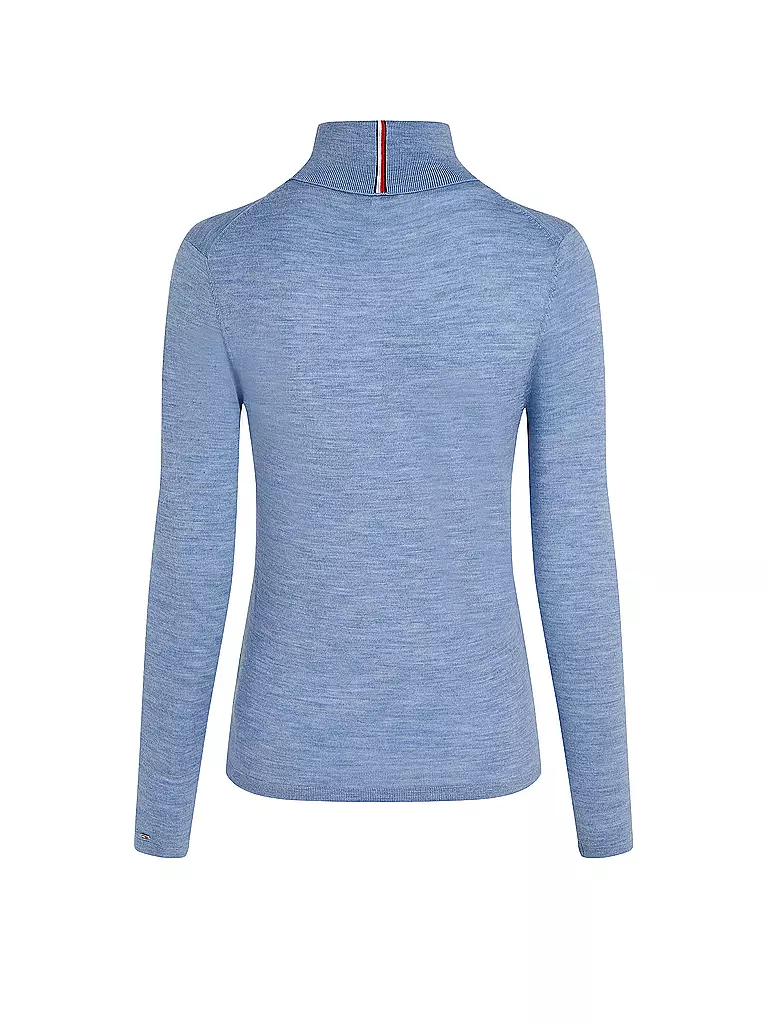 TOMMY HILFIGER Rollkragenpullover hellblau