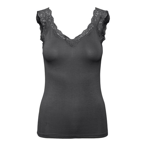 Pieces Barbera Lace Top, Magnet, XL