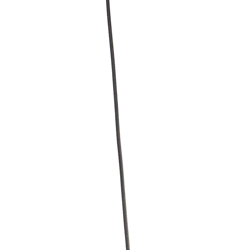 Landelijke hanglamp zwart 60 cm - Corda