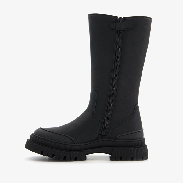 Blue Box hoge meisjes chelsea boots zwart