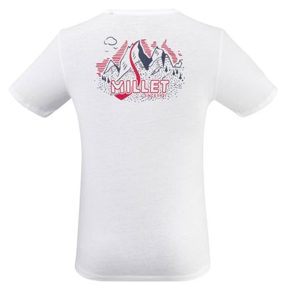 T-Shirt Millet Heritage Jorasses Homme Blanc
