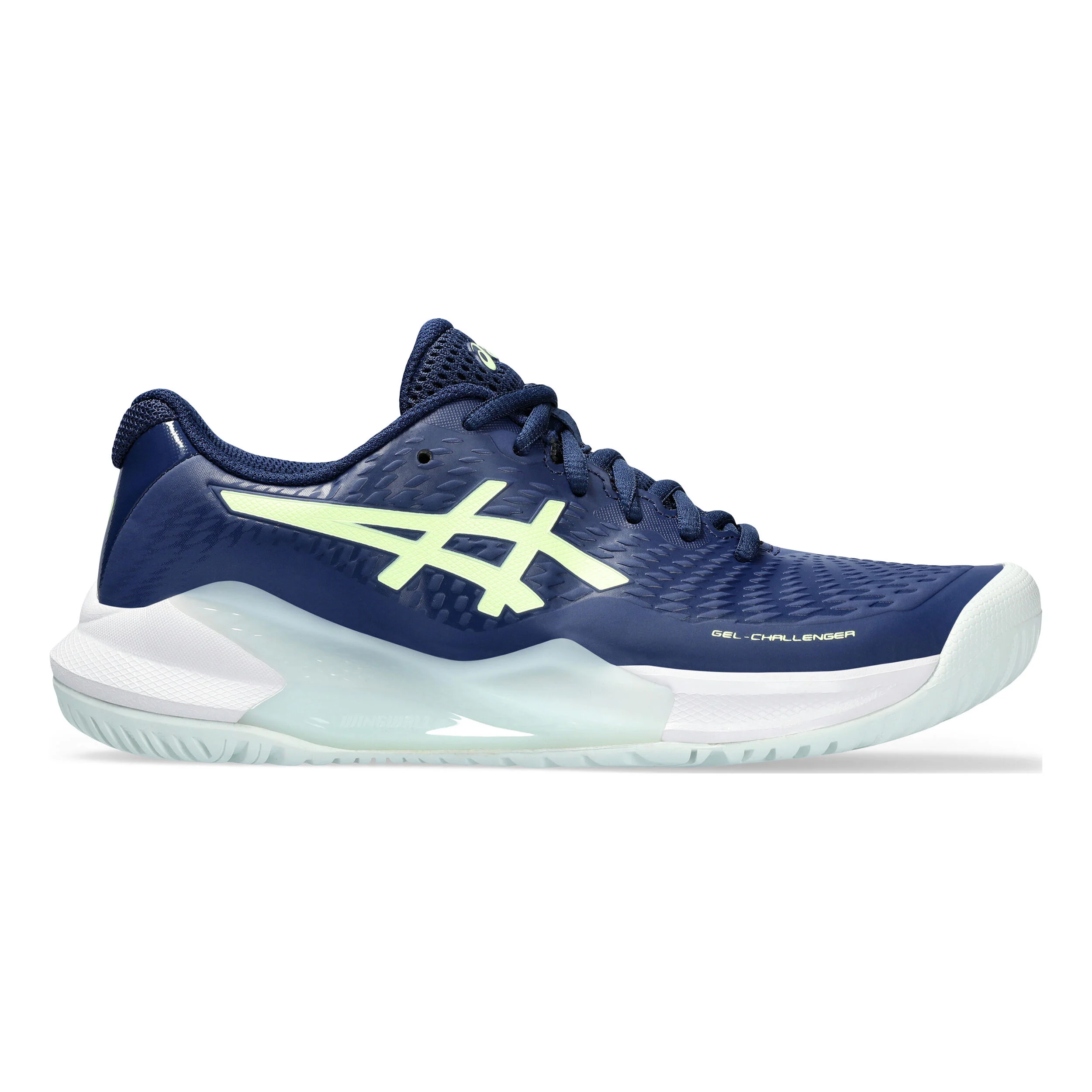 ASICS Gel-Challenger 14 Chaussures Toutes Surfaces Femmes - Bleu Foncé , Jaunes Fluo