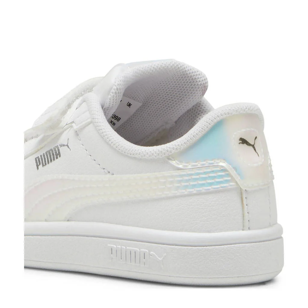 Puma Smash 3.0 Holosneakers wit/lila/zilver