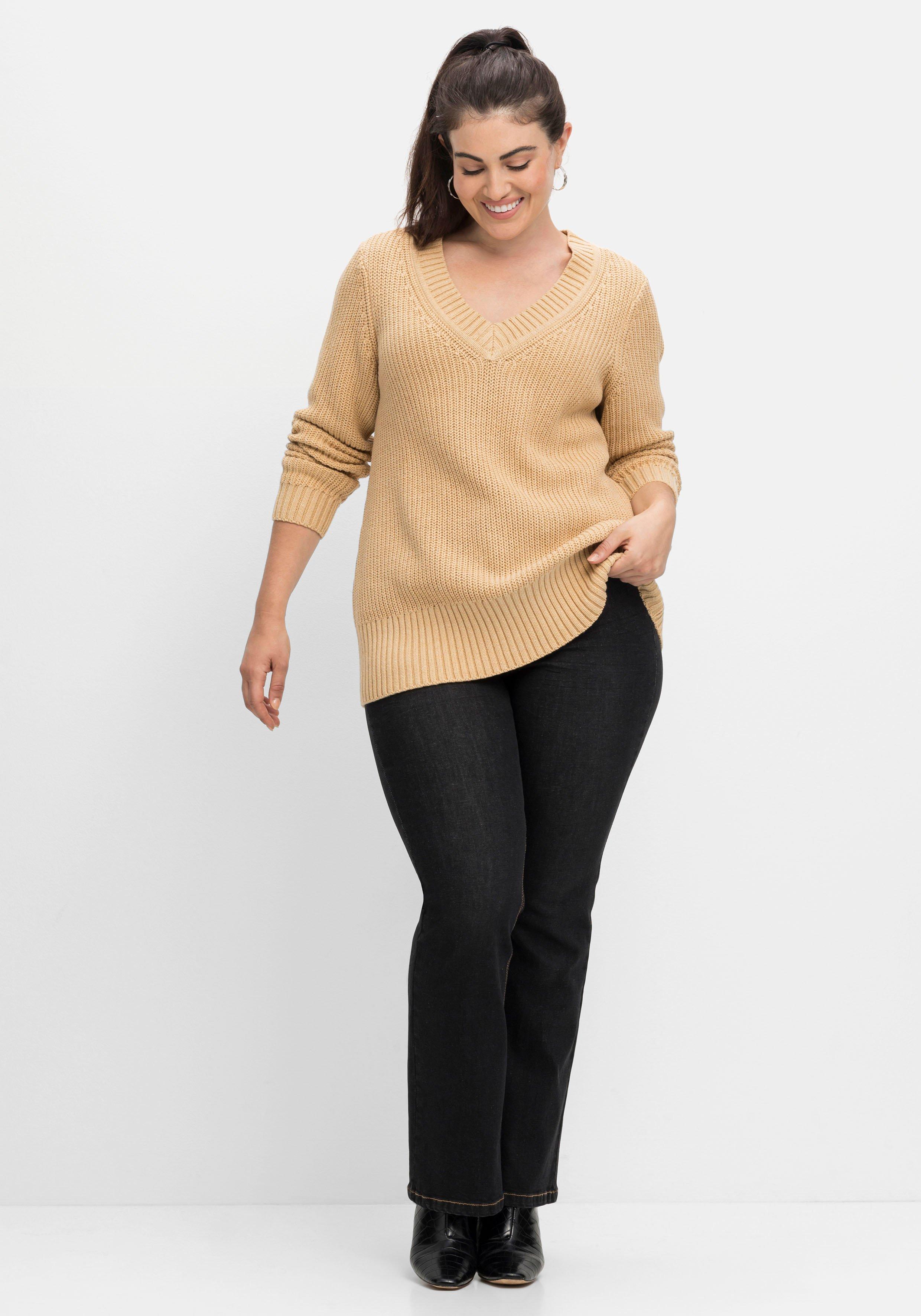Pullover in Perlfangstruktur, weiche Qualität
