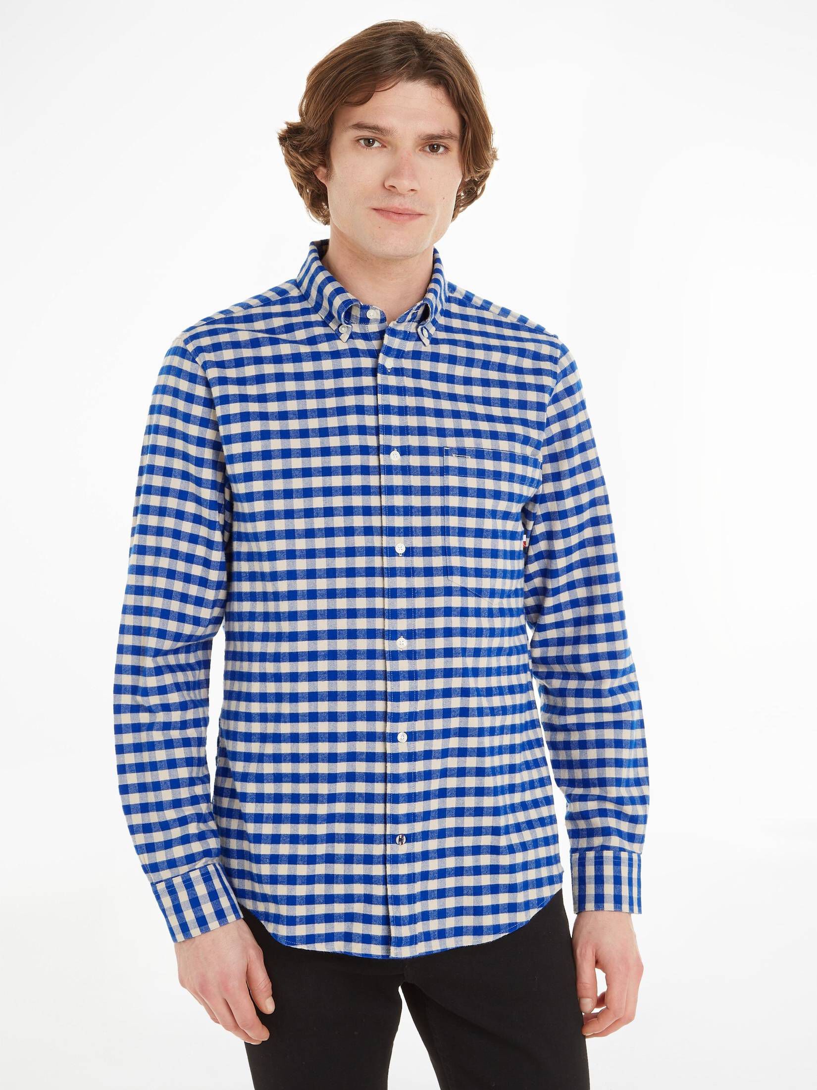 Tommy Hilfiger| Herren Hemd OXFORD BRUSHED Regular Fit