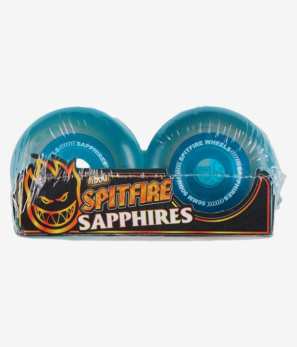 Spitfire Sapphire Rollen (clear blue) 56 mm 90A 4er Pack