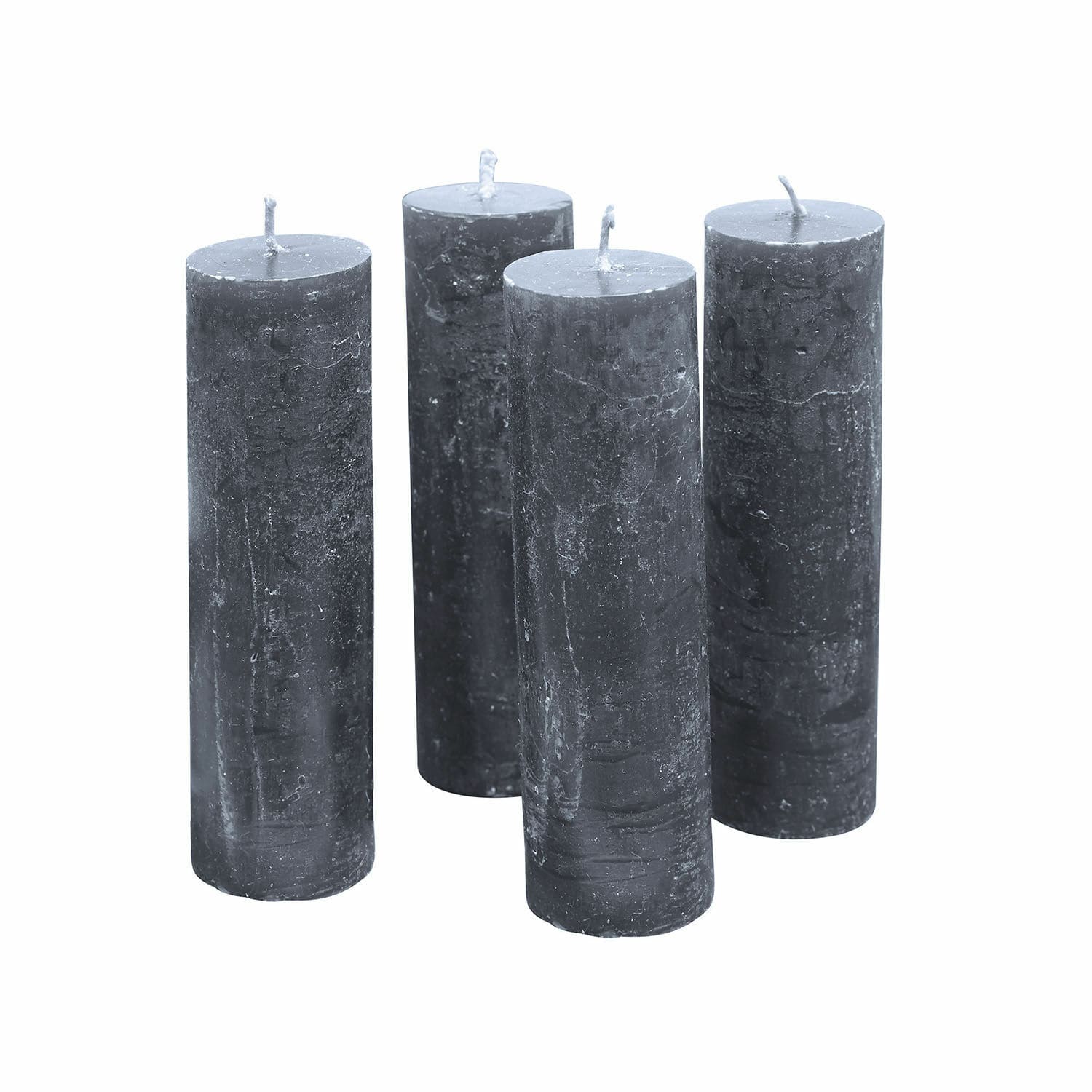Kerze 4er Set Muriel anthrazit