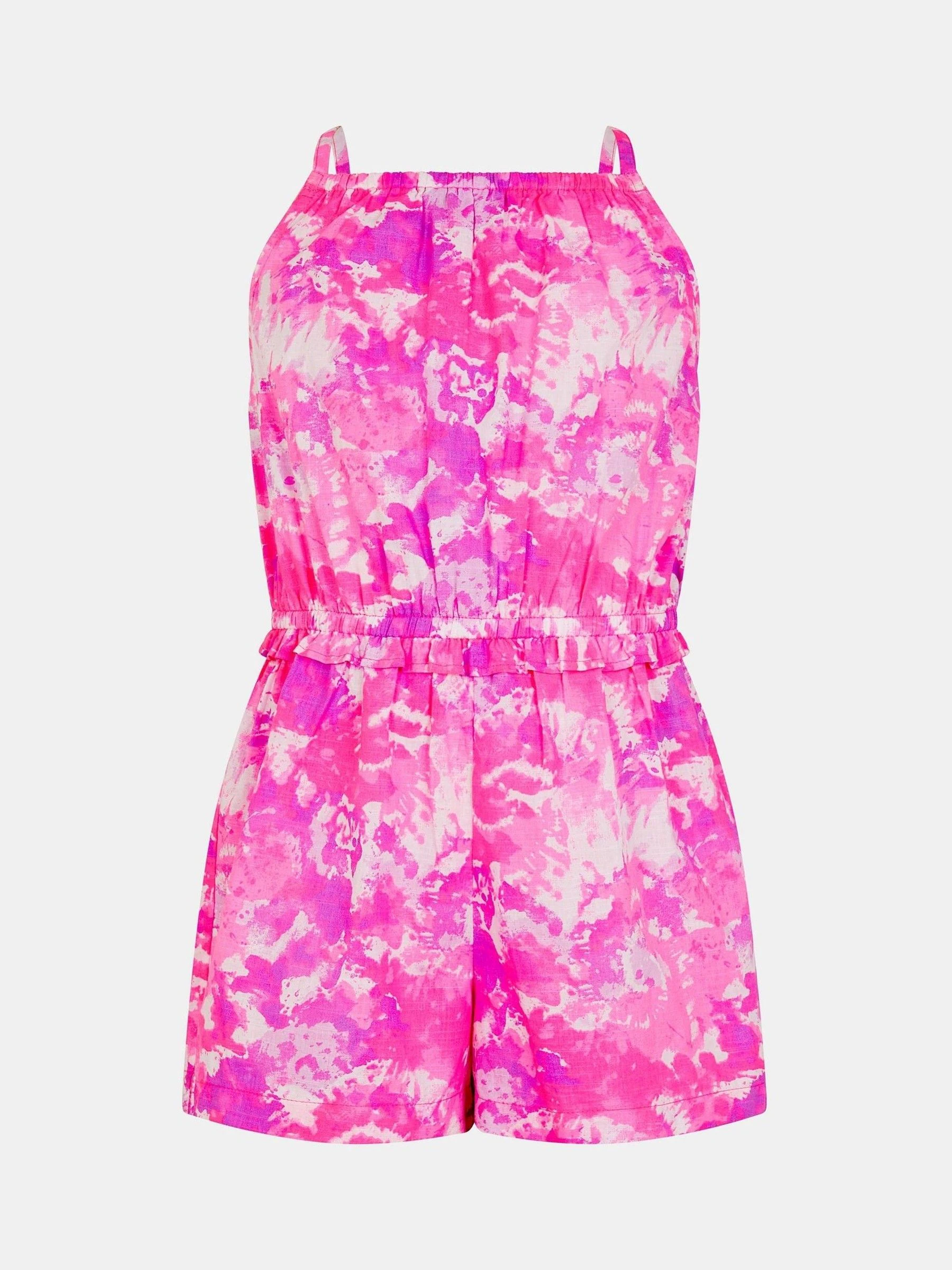 Angels By Accessorize Girls Tie Dye Strappy Playsuit