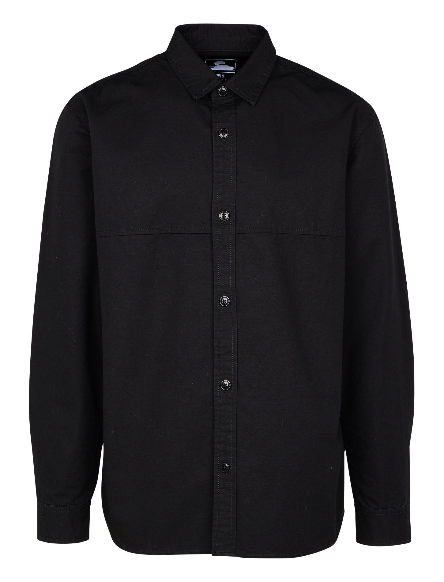 Chemise épaisse en coton| Noir