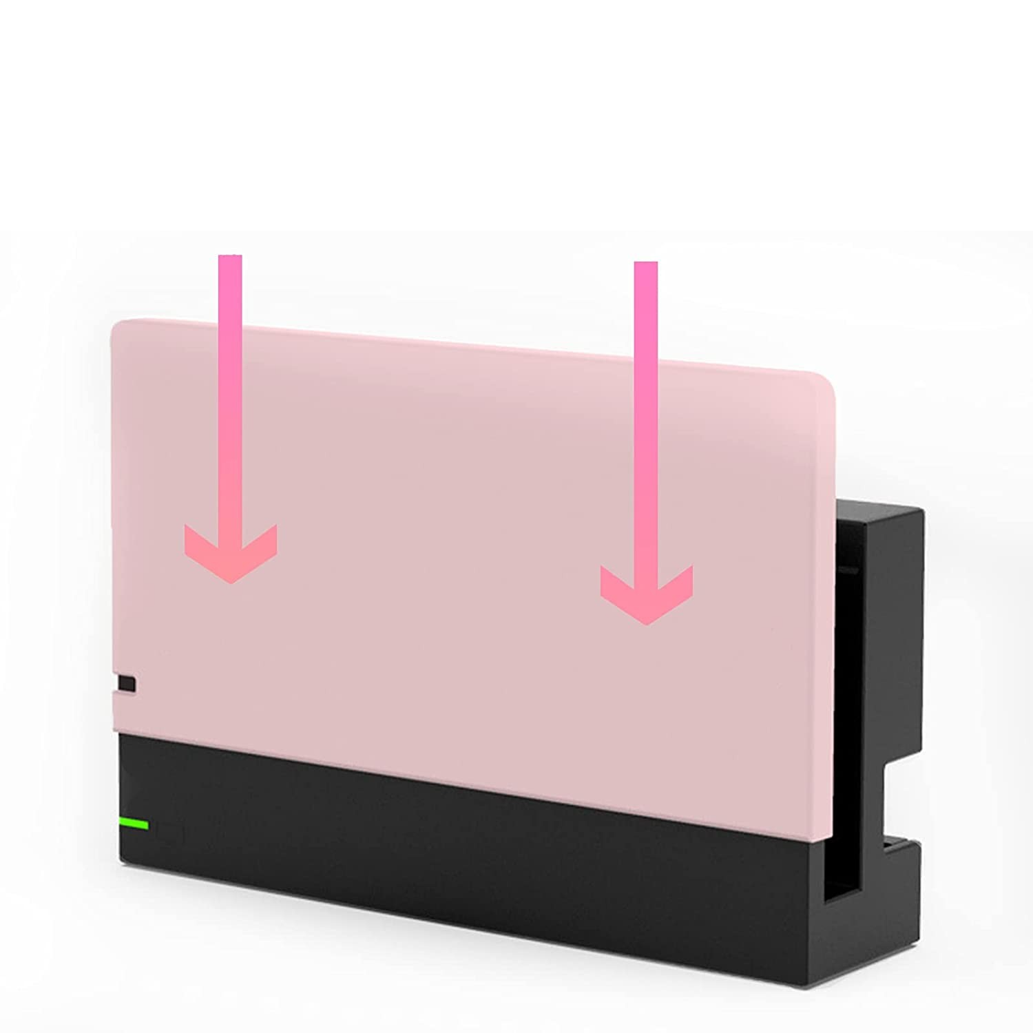 Nintendo Switch Dock Ladestation Hardcase Schutzhülle Gehäuse Cover - Rosa