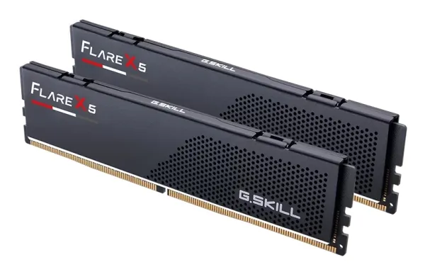 G.Skill Flare X5 - DDR5 - sæt - 32 GB: 2 x 16 GB - DIMM 288-PIN lav profil - 6000 MT/s / PC5-48000 - CL28 - 1.4 V - ikke bufferet - ikke-ECC - mat sort