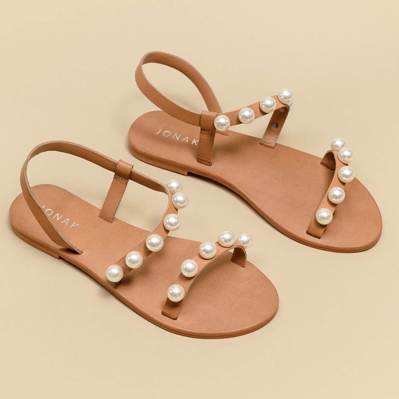 Jonak Sandales en Cuir Wolt camel