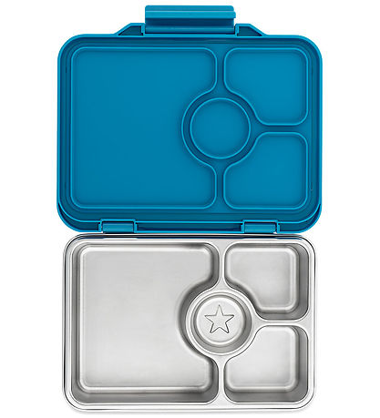 Yumbox Brotdose m. 4 Rum - Bento Steel - Normandie Blue