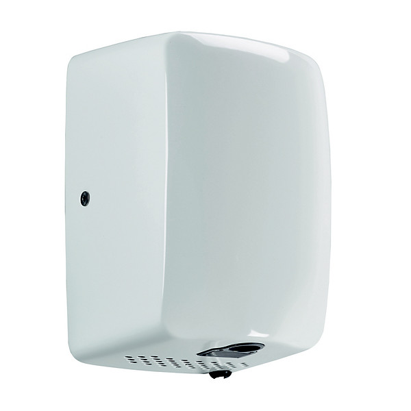 Sèche-mains automatique horizontal - 1150w - zeff - inox brossé aisi 304 (18/10) - blanc 9016