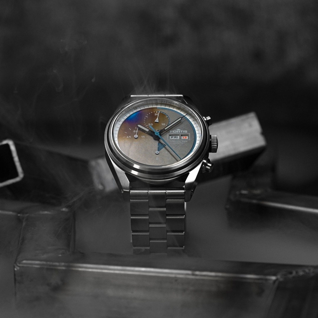 Fortis Stratoliner S-41 Reentry Edition Block Bracelet