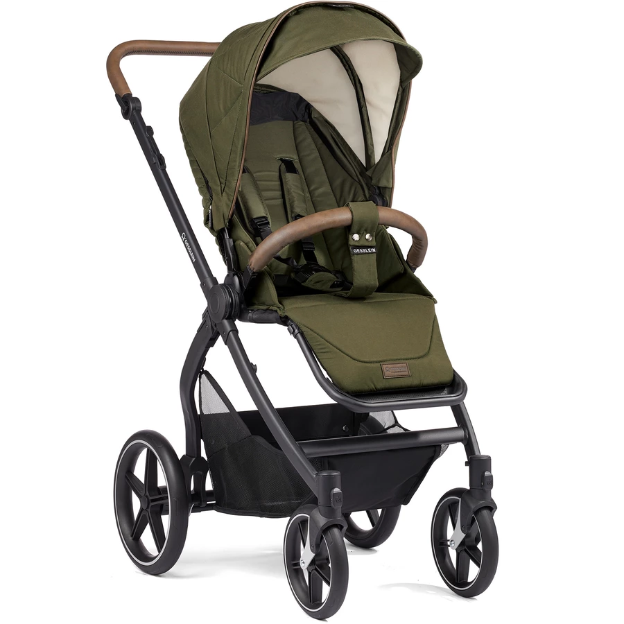 GESSLEIN Kinderwagen FX4 Soft+ Style Babywannen Set grün