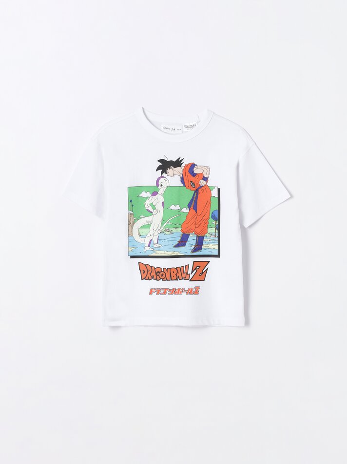 Camiseta Goku Dragon Ball Estampada - Branca