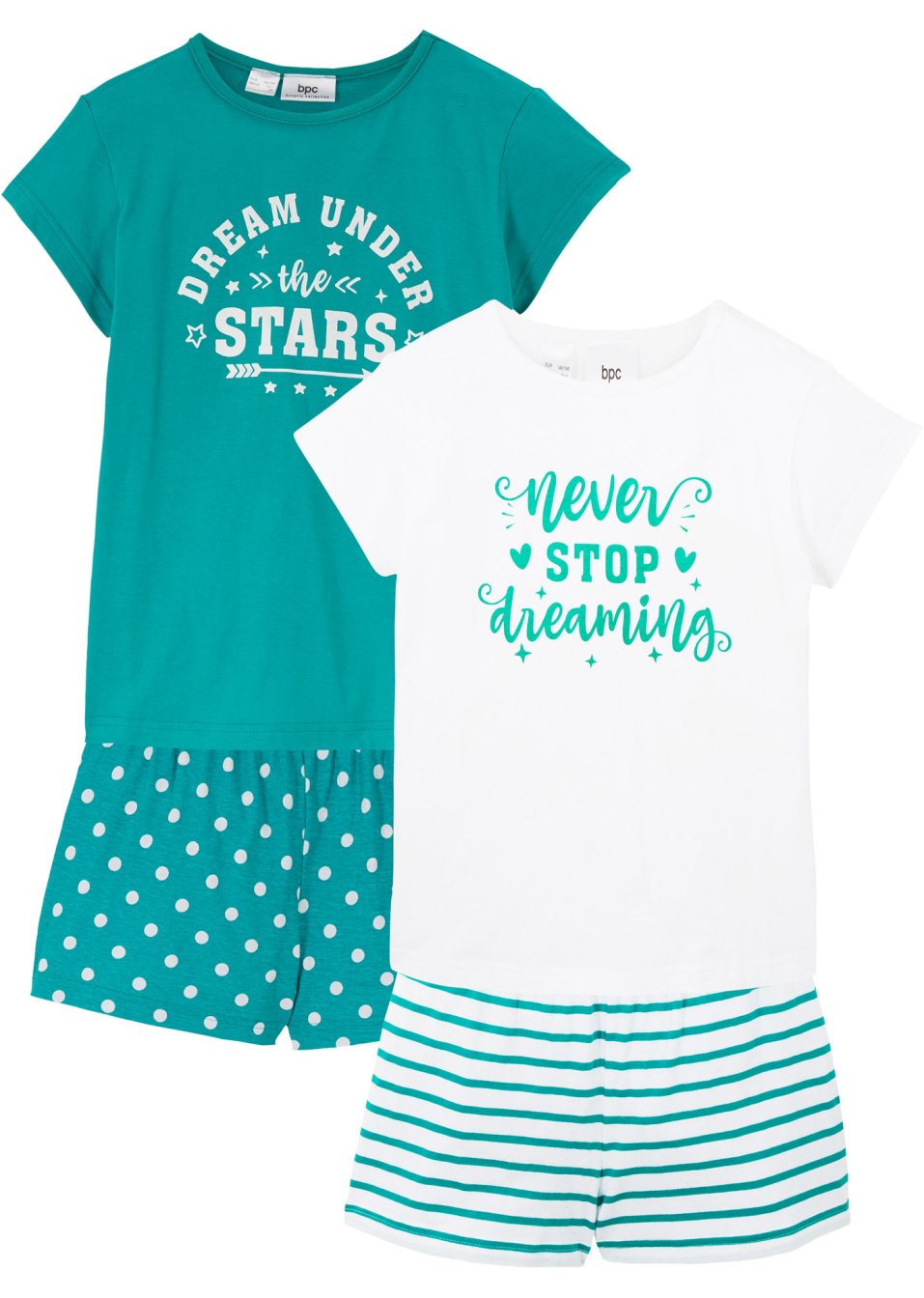 Lot de 2 pyjashorts fille