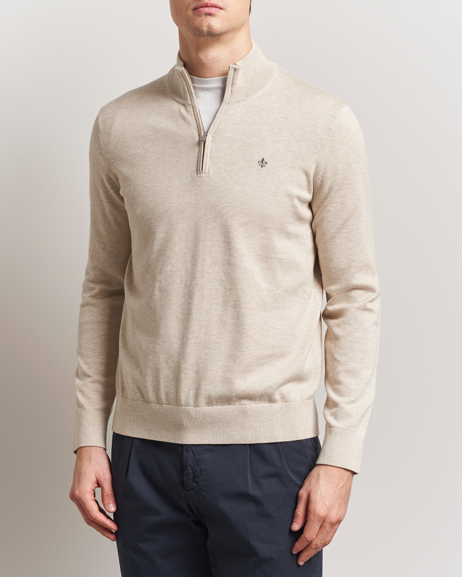 Morris Riley Cotton Half Zip Khaki