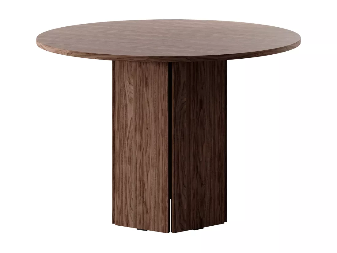 Table ronde - 110 cm - Noyer Wisconsin - HEXA