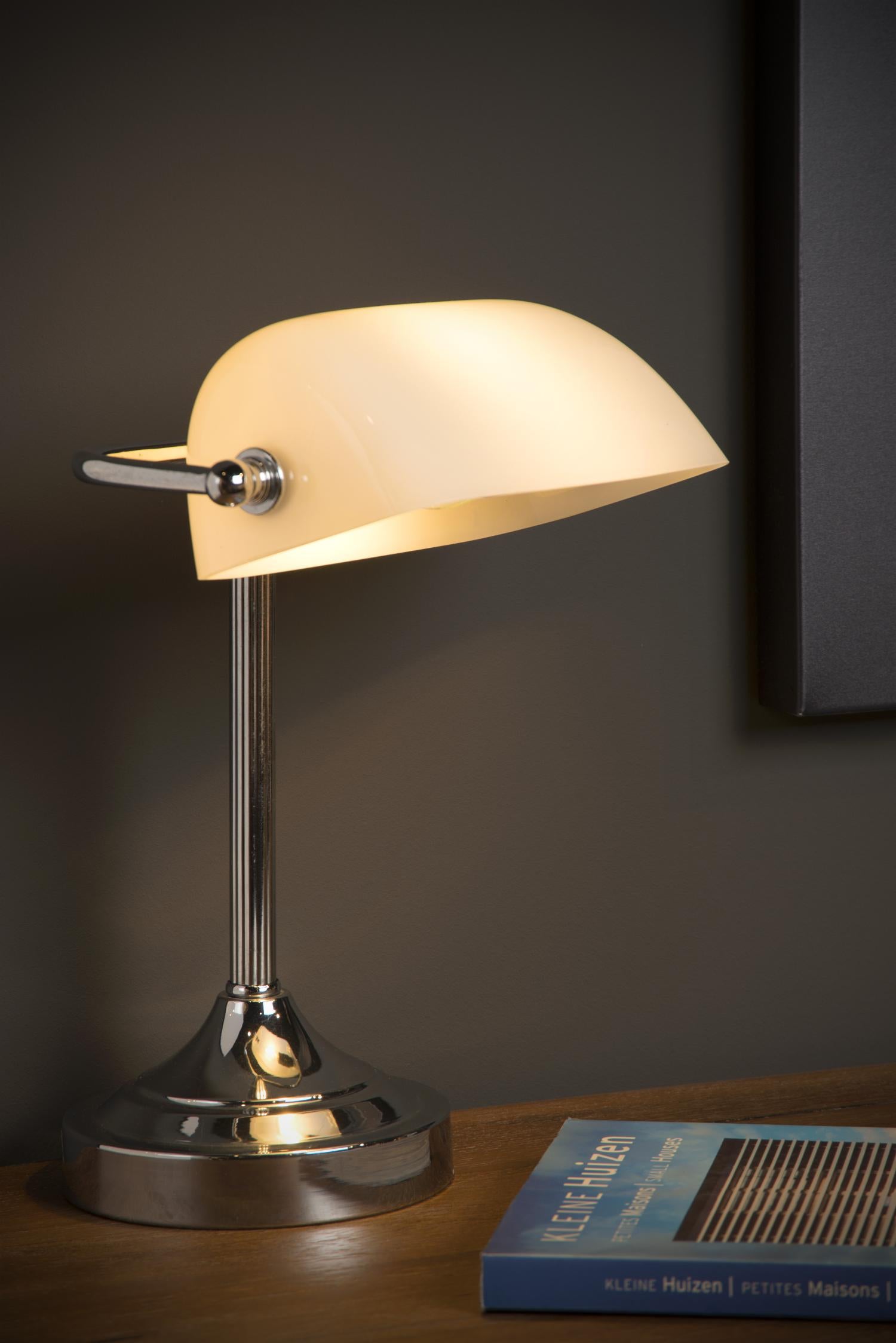 Lucide BANKER Bureaulamp - Chroom