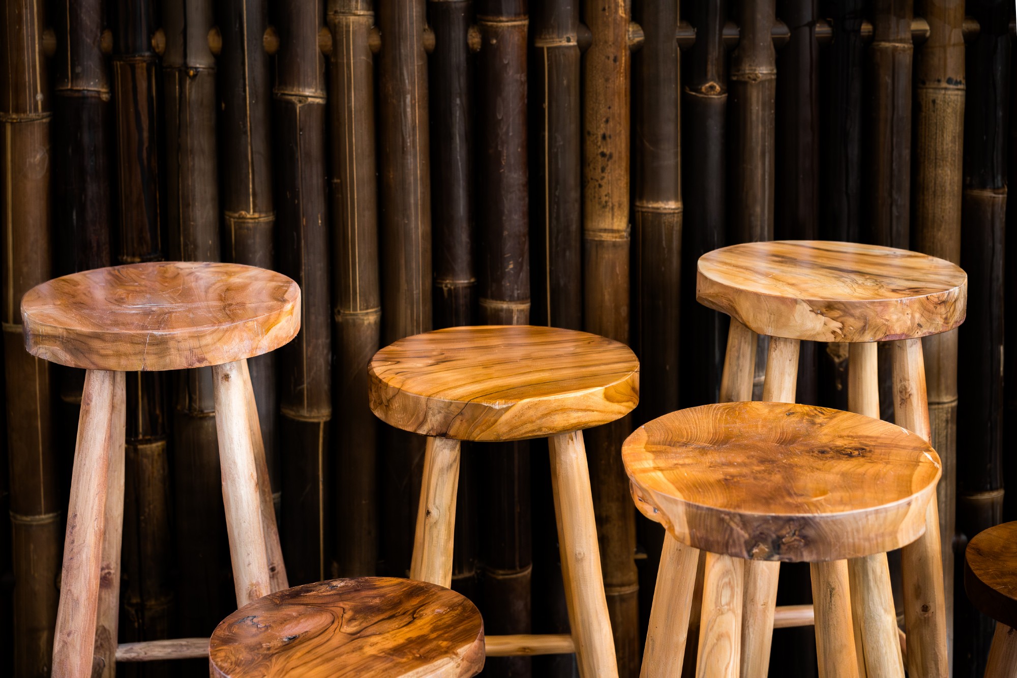 Hocker 'Kansas' Teak natur, in 3 Größen von fischer's lagerhaus