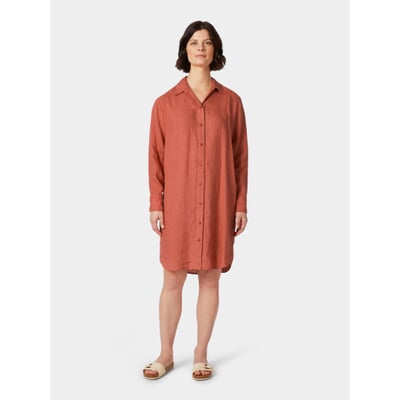 Damen-Hemdblusenkleid, Orange