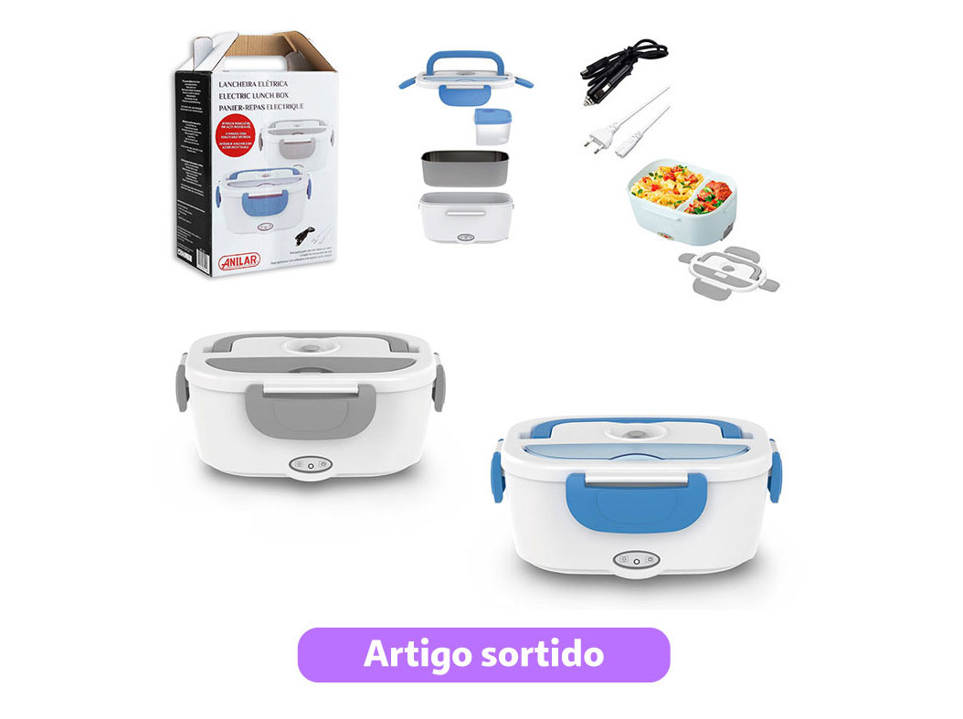 LANCHEIRA ELÉTRICA ANILAR INOX 1.5L CORES SORTIDAS