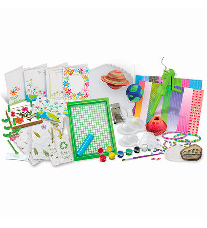 4M Recyclingpapier Set - DAMPFbetrieben Kids - Green Papierhandw