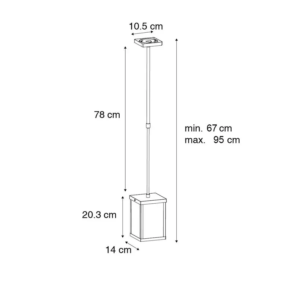 Qazqa hanglampen buiten charlois zwart e27