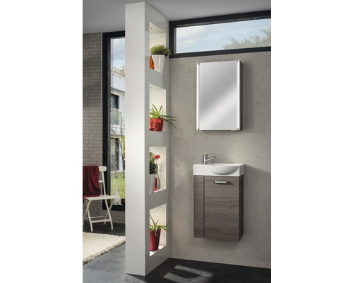 FACKELMANN Meubelwastafel A-Vero Rechts 45 cm Wit