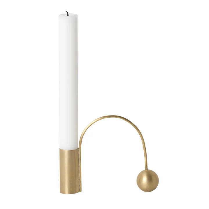 Ferm Living - Kerzenhalter Balance, Chrom
