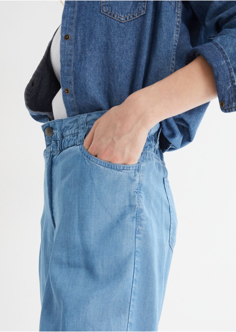 Bermuda en jean en TENCEL™ Lyocell