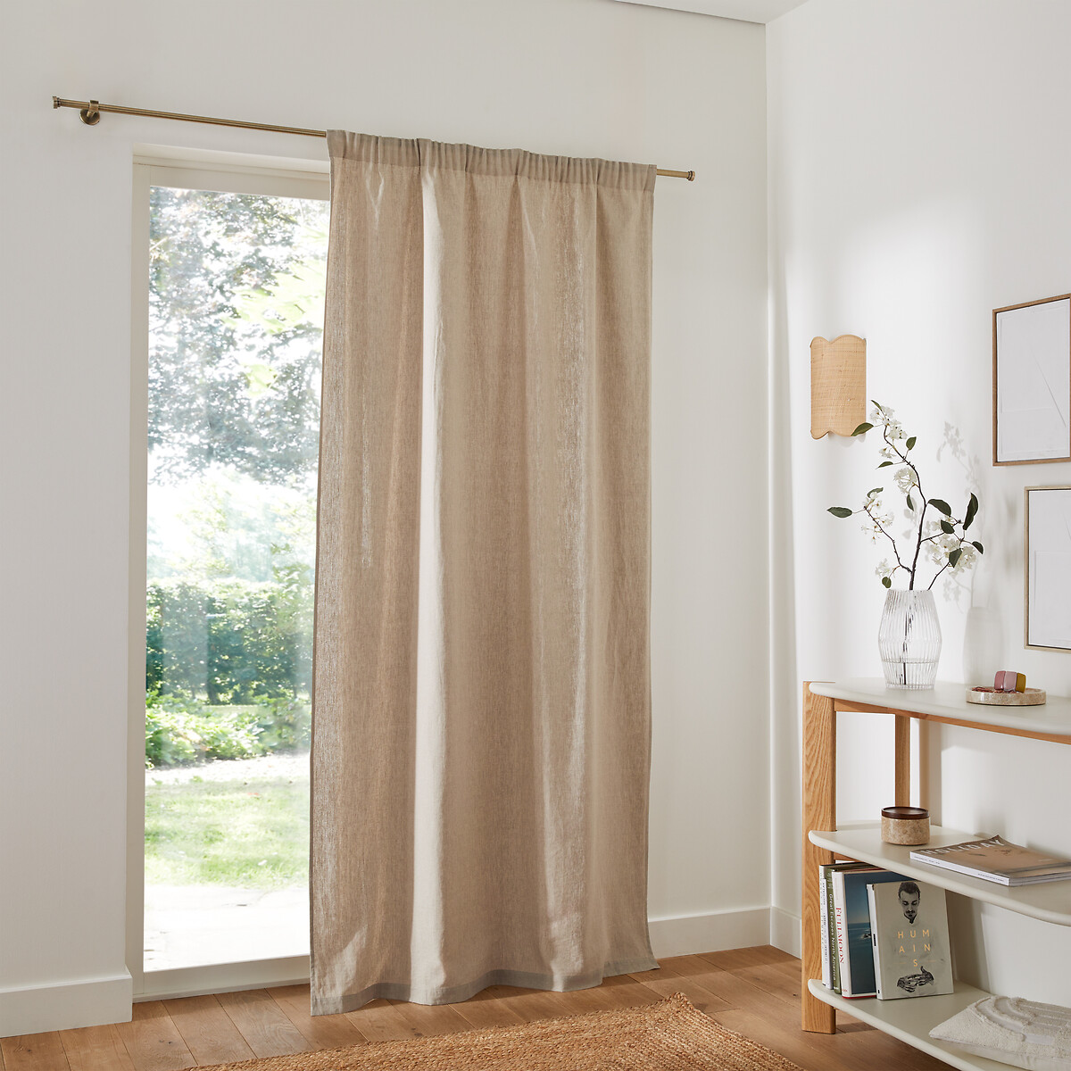 LA REDOUTE INTERIEURS<br>Cortina de linho lavado Onega