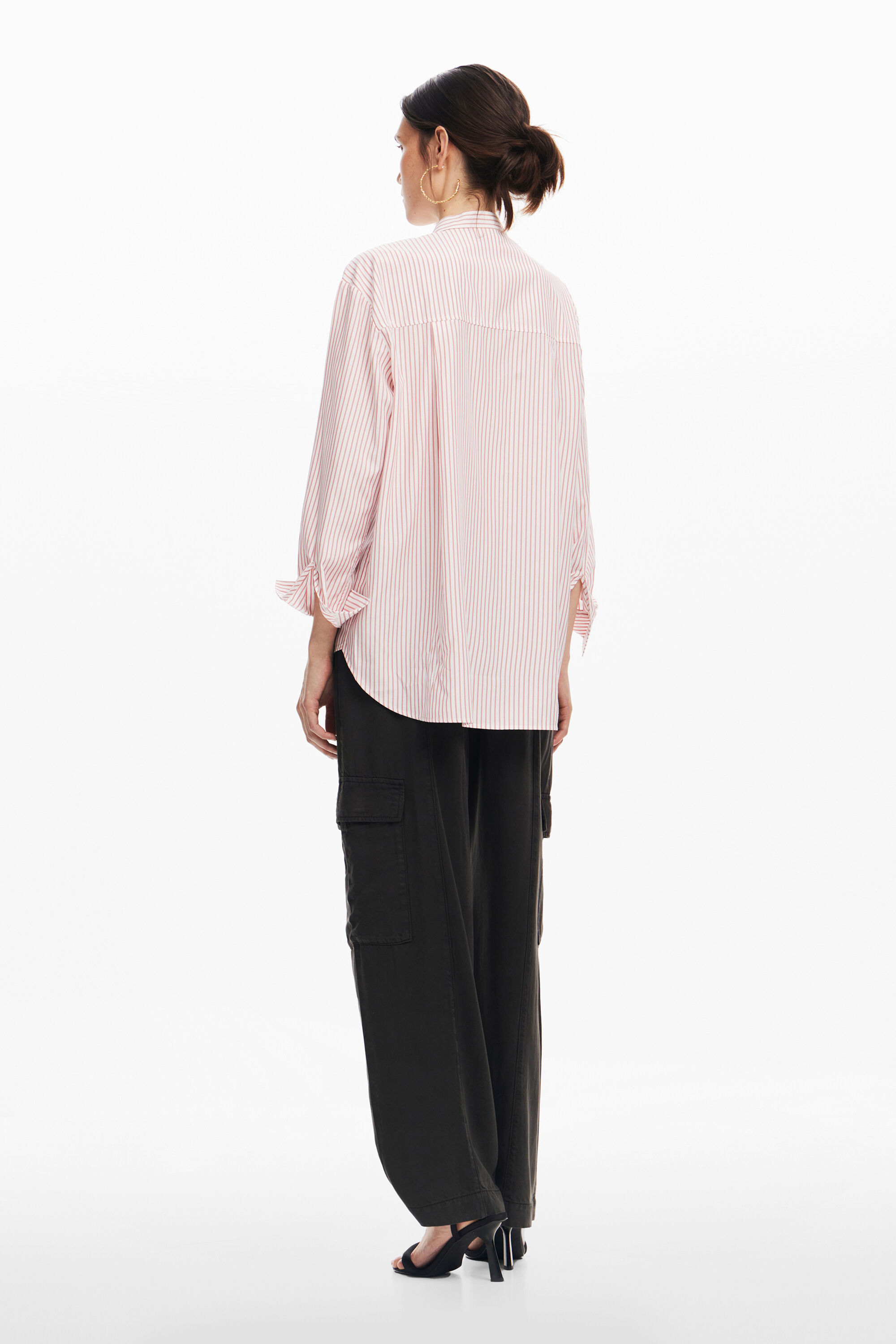 Camisa listrada floral