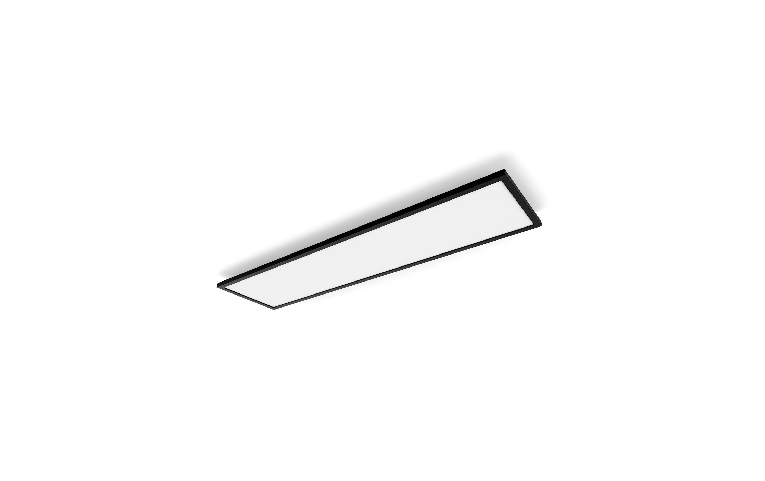 Panelleuchte White Ambiance Aurelle 120 x 30 cm Schwarz<br>Flaches Hue Panel