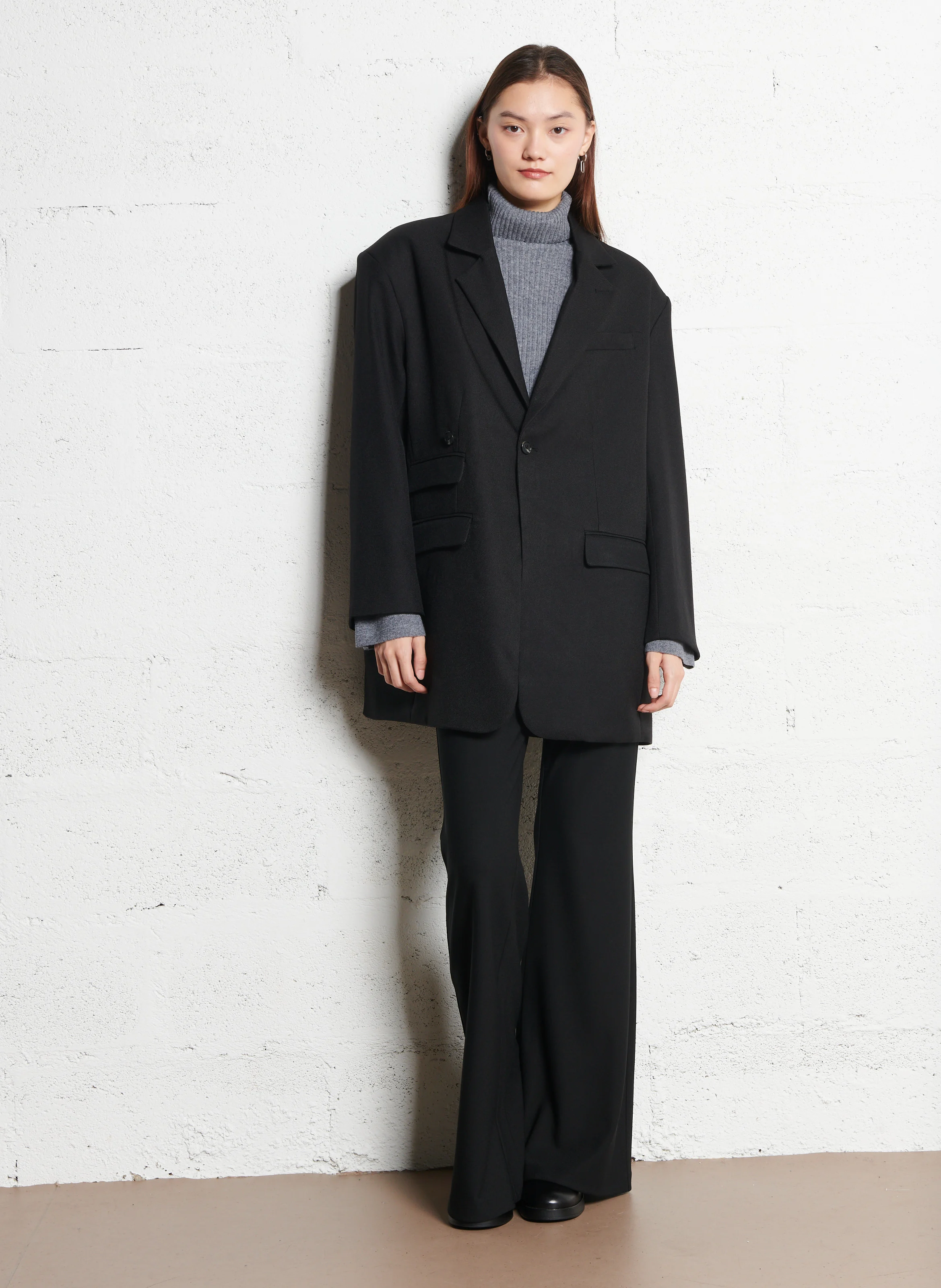 POPPY - Pantalon évasé cropped | Noir